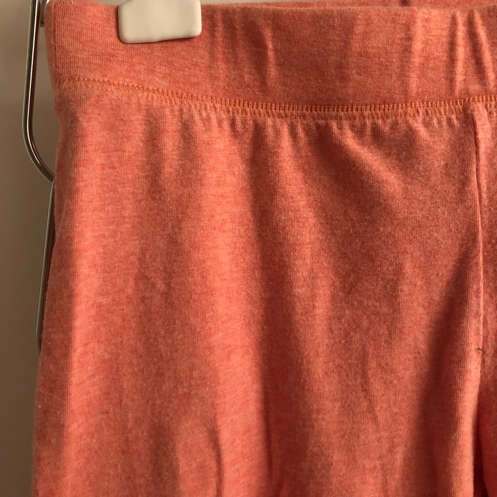 Peach fitted joggers